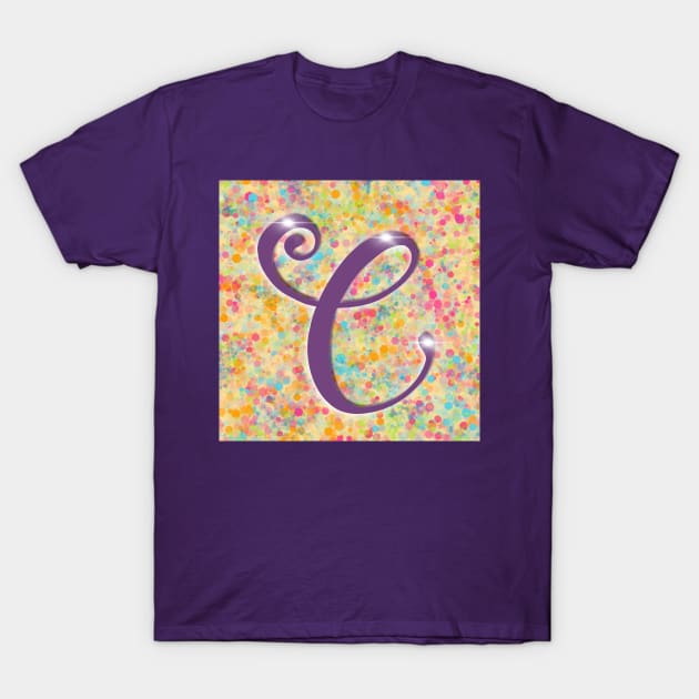 Initial “C” T-Shirt by AndreaBlack